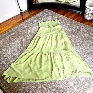 Forever 21 Crop/Tube Shoulder Tie Top & Maxi Skirt